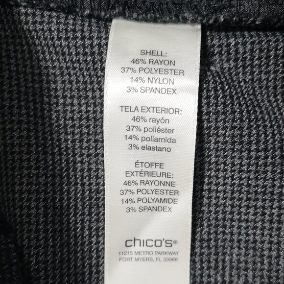 Perfect Stretch by Chico's Ladies Size 1.5 Short (Approx. 8-10 US) Dk Grey Pants - Picture 5 of 9